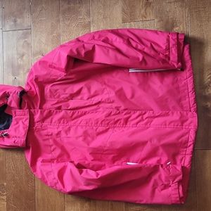 St John's Bay Women's Red Parka. Very Good Condition. Size L.